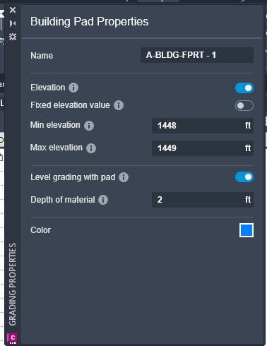 Building Pad - Civil 3D