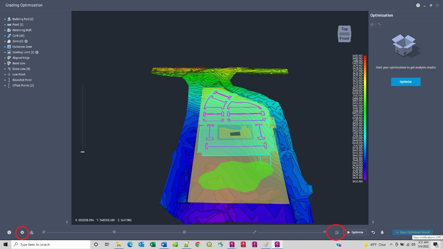 Grading Optimization for Civil 3D MicroCAD Training